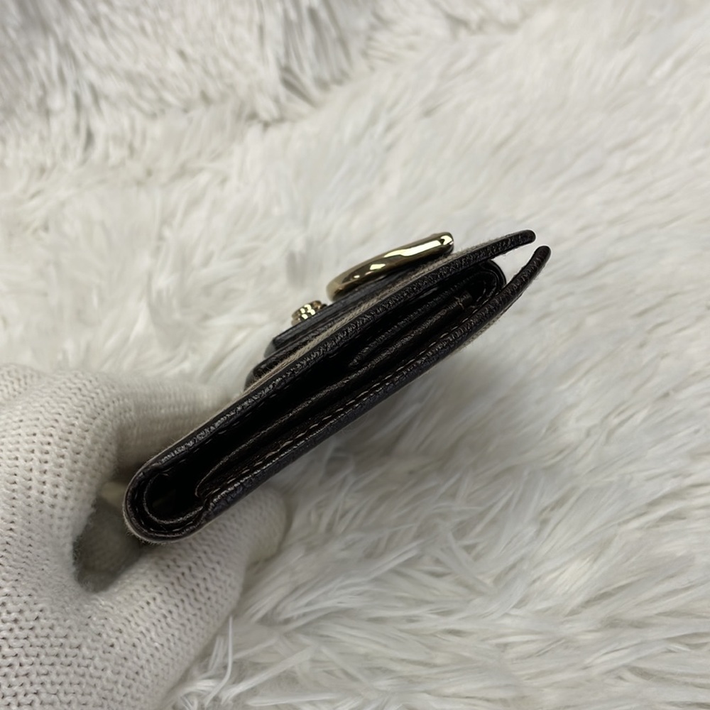 GUCCI BIFOLD MONOGRAM WEBLINE GG WALLET VGC - Picture 5 of 14
